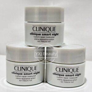 New 3x Clinique Smart Night Custom-Repair Moisturizer 3X 15ml/0.5oz=45 ml